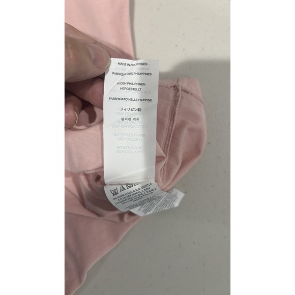 J.Crew Pink long‎ Sleeve Cotton Scoop Neck Top Women's Size XL - Picture 7 of 11